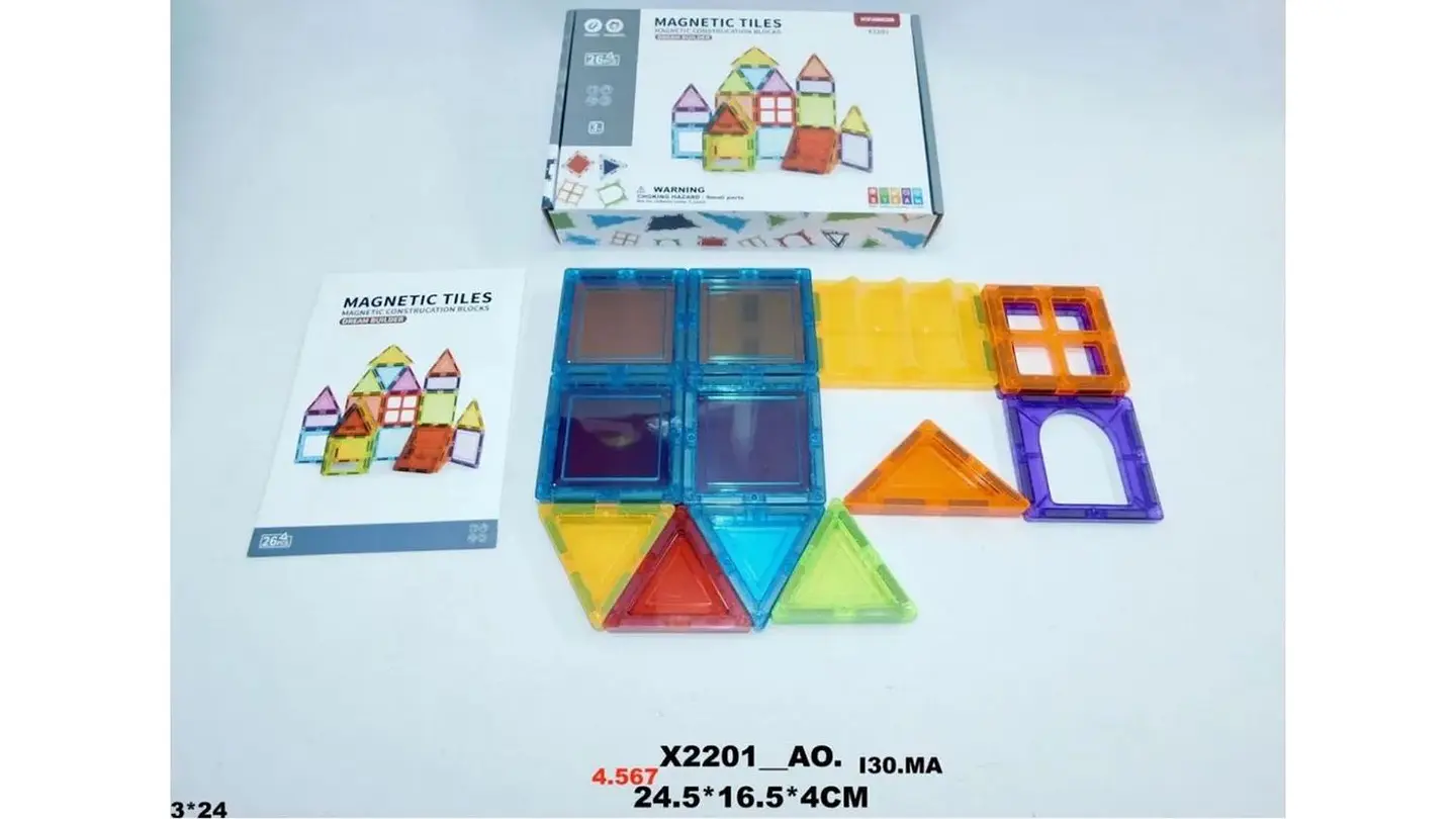 Bloques Magnéticos Set Construcción Imanes Educativos 26 Pcs 5