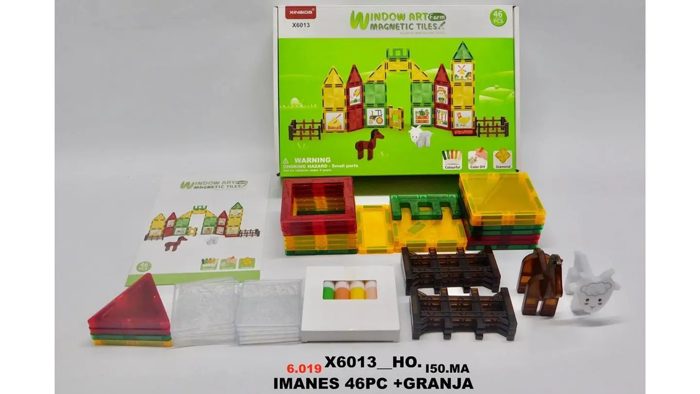 46 Bloques Granja Magnéticos Construcción Imanes Educativos Imanes 5