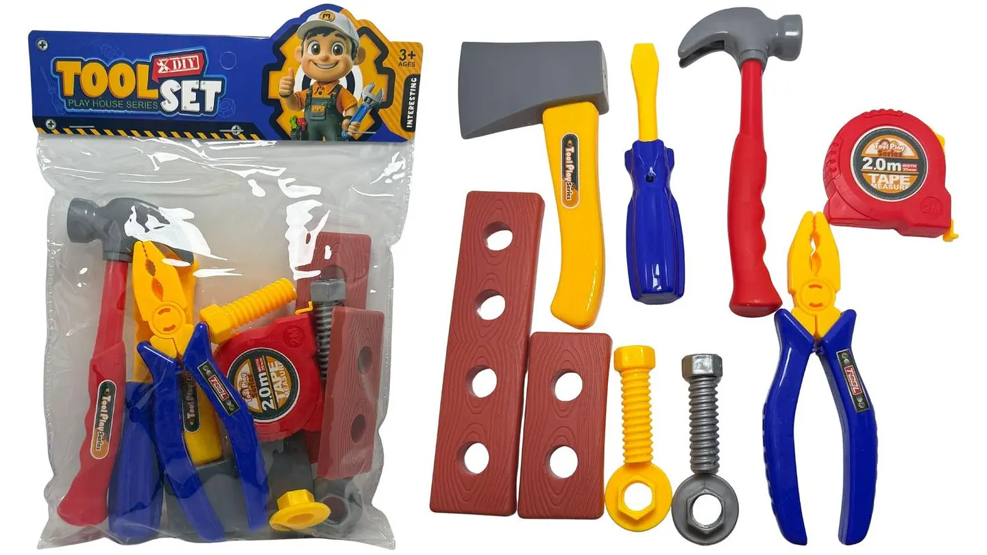 Juguete Set Herramientas Kit Plástico De X11 PCS Para Niños 5