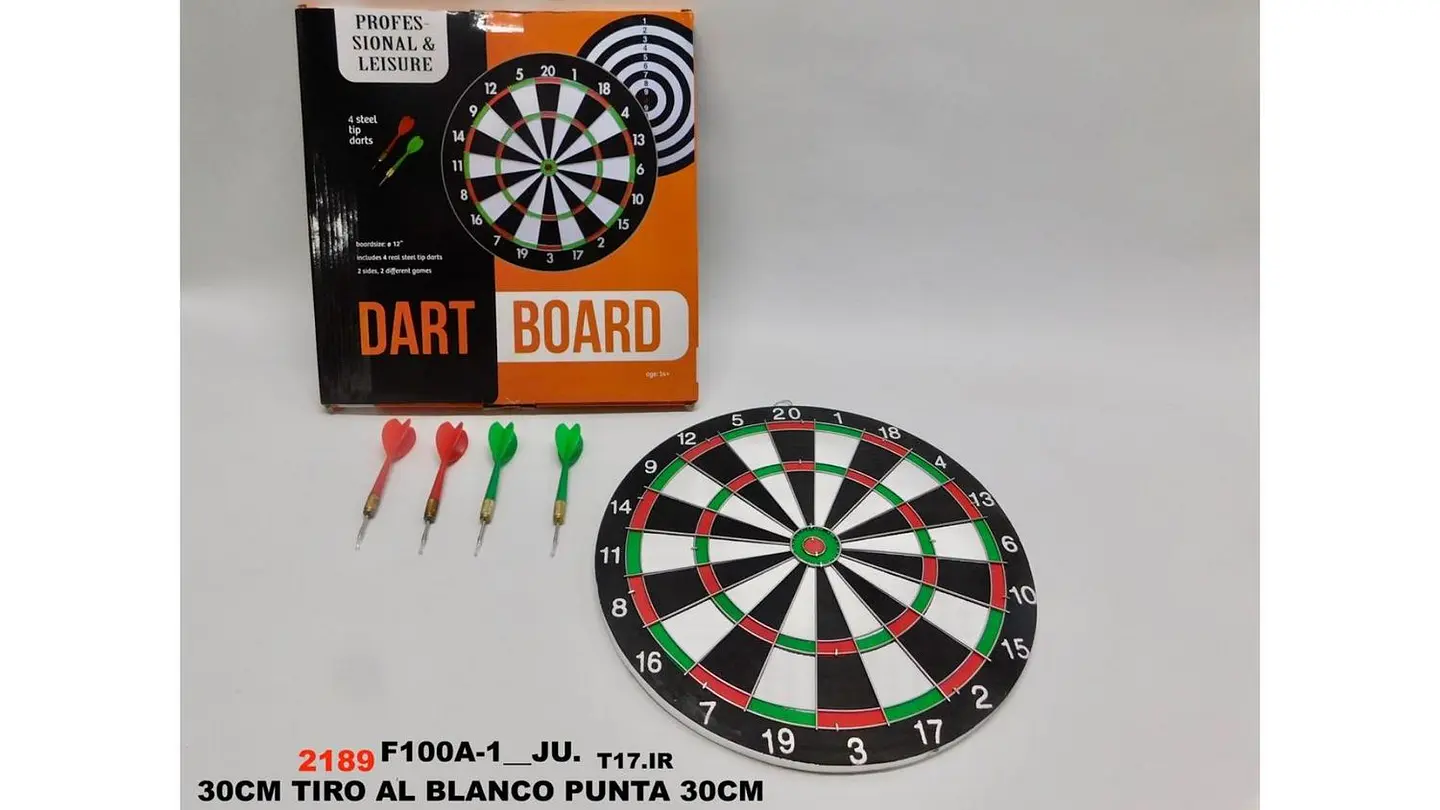 Tiro Al Blanco Con 4 Dardos Tablero Lanza Dardo Diana Grande 7