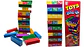 Jenga de colores UNO Tipo Jenga Juego de Mesa Niños Plástico - Miniatura 1