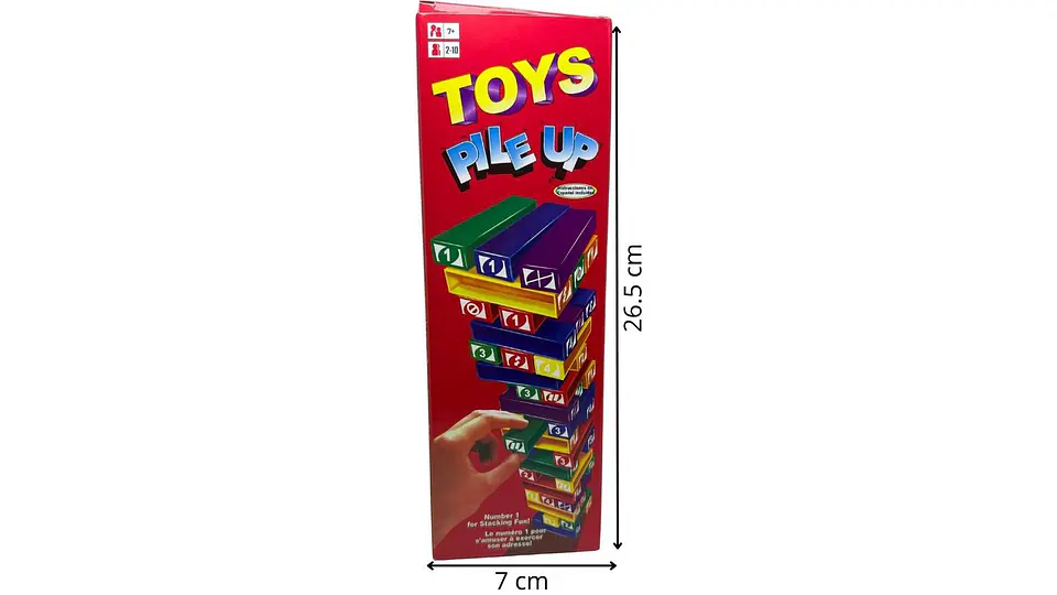 Jenga de colores UNO Tipo Jenga Juego de Mesa Niños Plástico 5