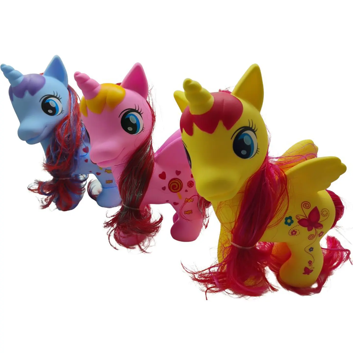 Pony Mágico Infantil Con Crin Suave Y Colores Pastel 1