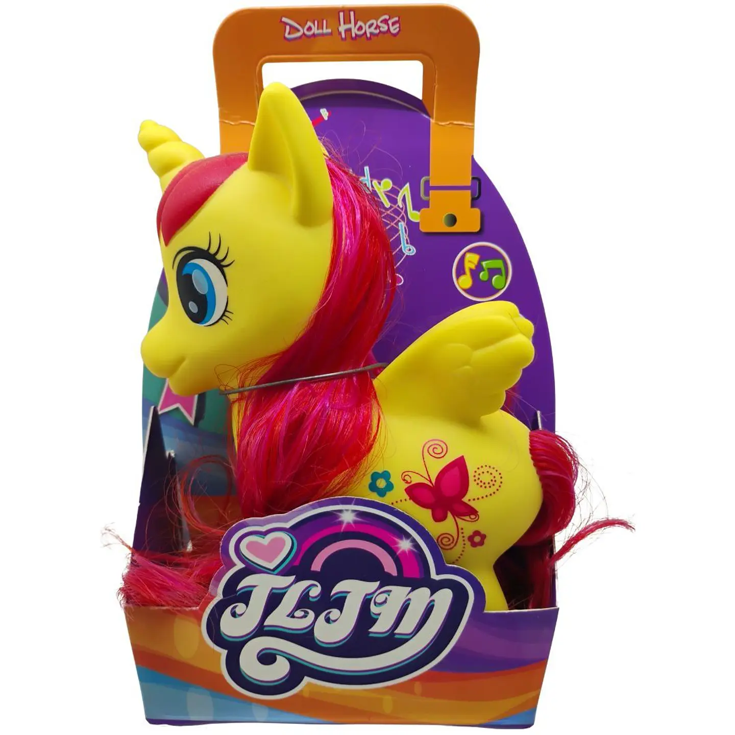 Pony Mágico Infantil Con Crin Suave Y Colores Pastel 4