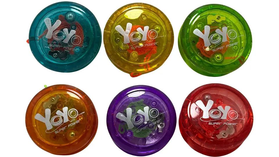 Juguete Yoyo Juego Multicolores X1und Con Luz Led Para Niños 2