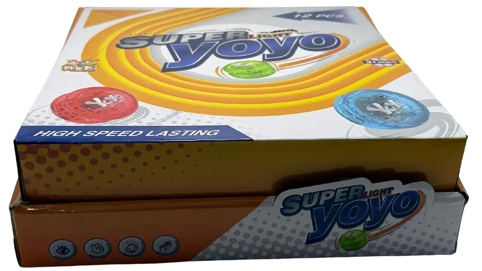 Juguete Yoyo Juego Multicolores X1und Con Luz Led Para Niños 3