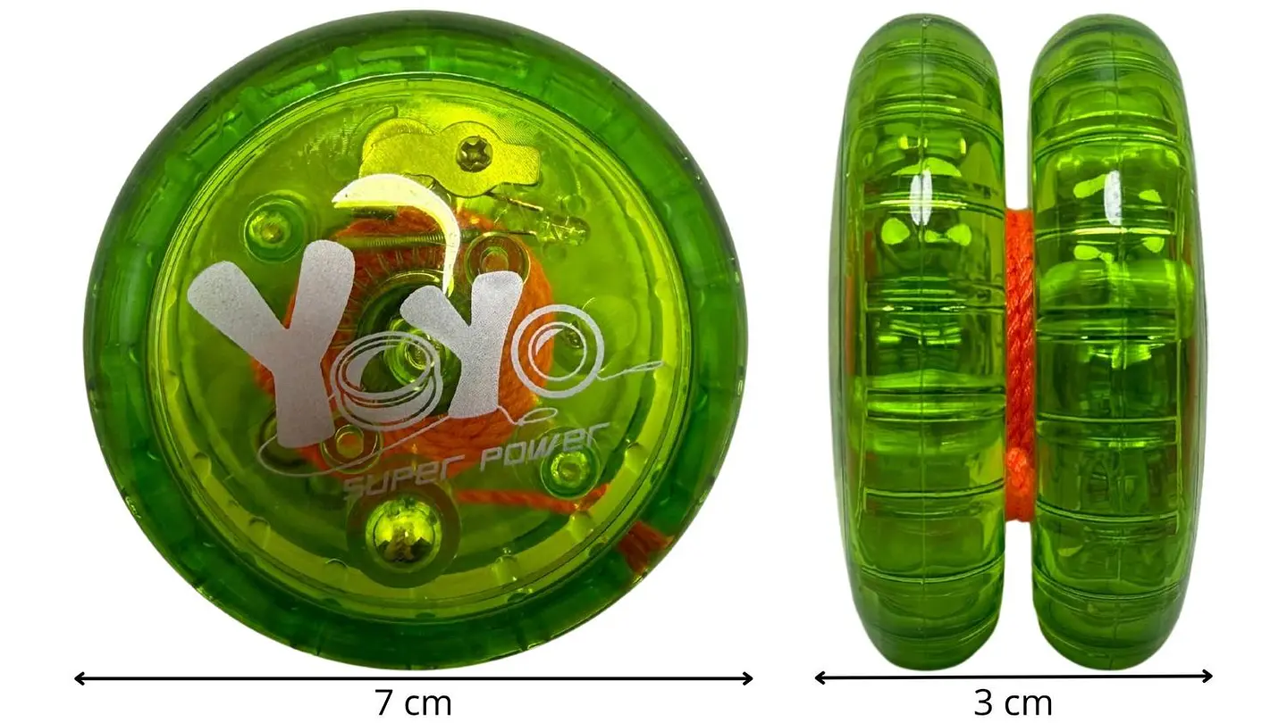 Juguete Yoyo Juego Multicolores X1und Con Luz Led Para Niños 5