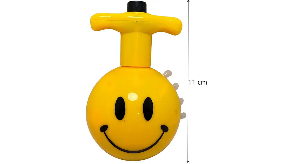 Trompo X1 Luces Emojis Smile Musica Amarillo Divertido Niños 1