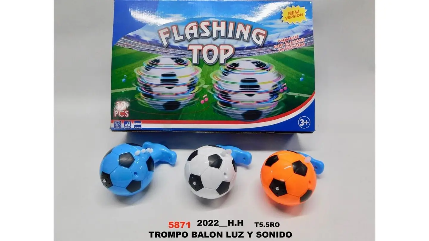 Trompo X1 Luces Balon Futbol Musica Sonido Colores Divertido Variado 6