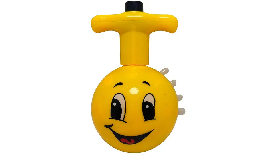 Trompo X1 Luces Emojis Smile Musica Amarillo Divertido Niños 3