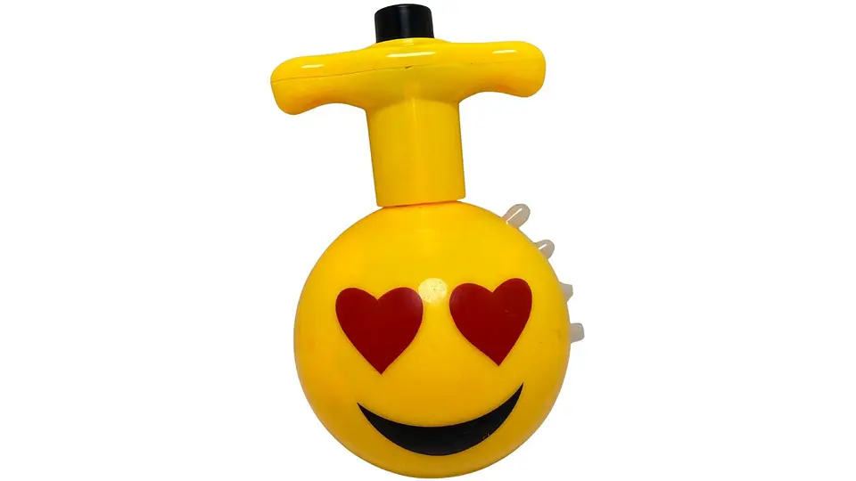 Trompo X1 Luces Emojis Smile Musica Amarillo Divertido Niños 6
