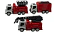 Juguete Set de Carros Manuales Rojo de Bomberos X3und Niños - Miniatura 6