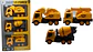 Juguete kit de Carros Manuales Amarillo de Construcción X3und Niños - Miniatura 1