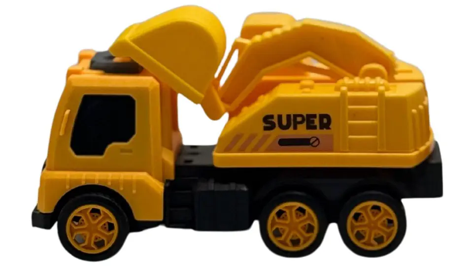 Juguete kit de Carros Manuales Amarillo de Construcción X3und Niños 4