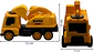 Juguete kit de Carros Manuales Amarillo de Construcción X3und Niños - Miniatura 6