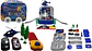 Mini Maleta Pista De Carros Juguete Accesorios Niños Patrulla Azul - Miniatura 1