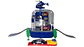 Mini Maleta Pista De Carros Juguete Accesorios Niños Patrulla Azul - Miniatura 4