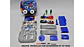 Mini Maleta Pista De Carros Juguete Accesorios Niños Patrulla Azul - Miniatura 6
