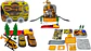 Mini Maleta Construcción Amarillo Pista Carros Juguete Niños - Miniatura 2