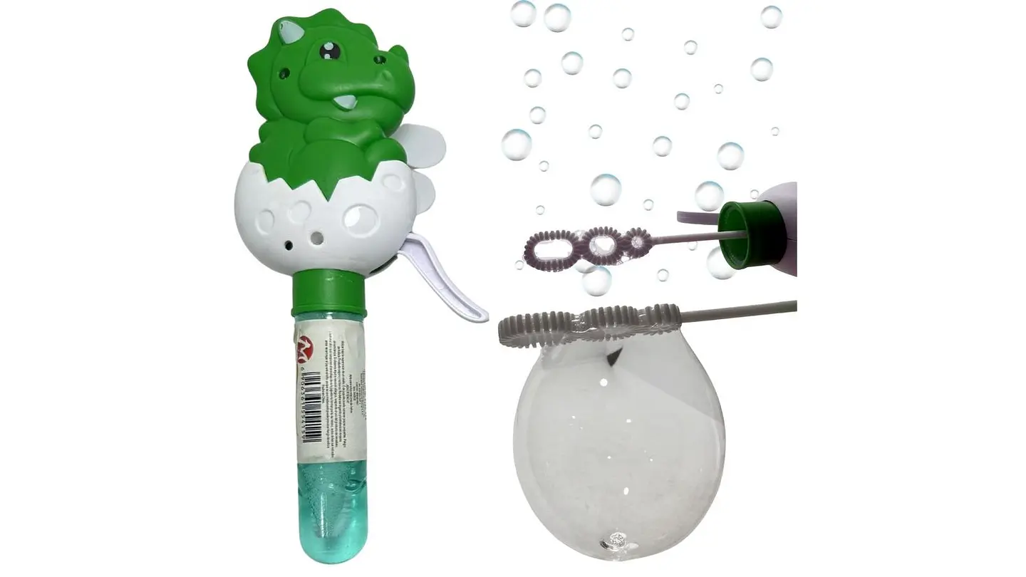 Burbujero Dinosaurio + Ventilador juguete Para niños portátil 6