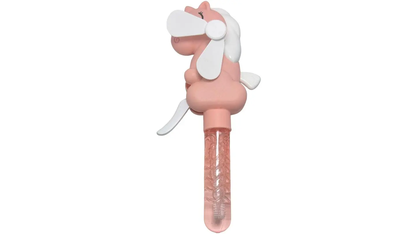 Burbujero Unicornio + ventilador Juguete Para Niños Portátil 3