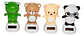Adorno De Mesa Animales Mascota Solar Oso Sapito  7328-5  - Miniatura 1