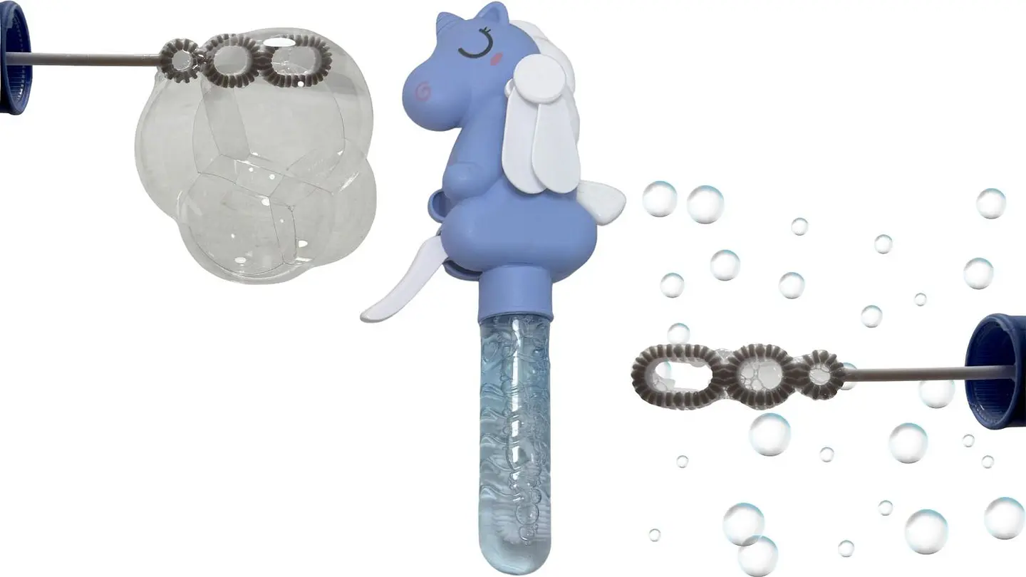 Burbujero Unicornio + ventilador Juguete Para Niños Portátil 5
