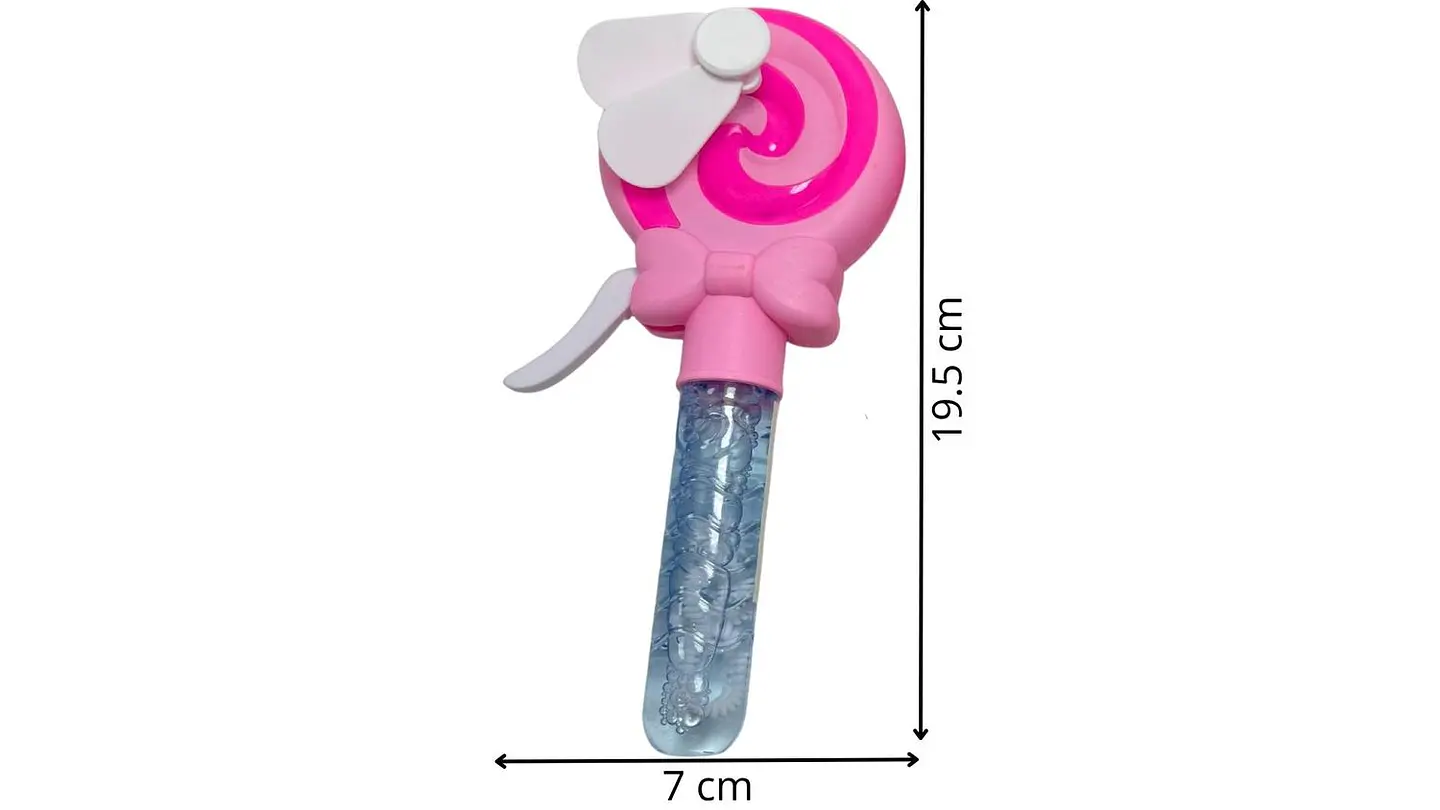 Burbujero Paleta De Dulce +ventilador Juguete Niños Portátil Pasteles 6