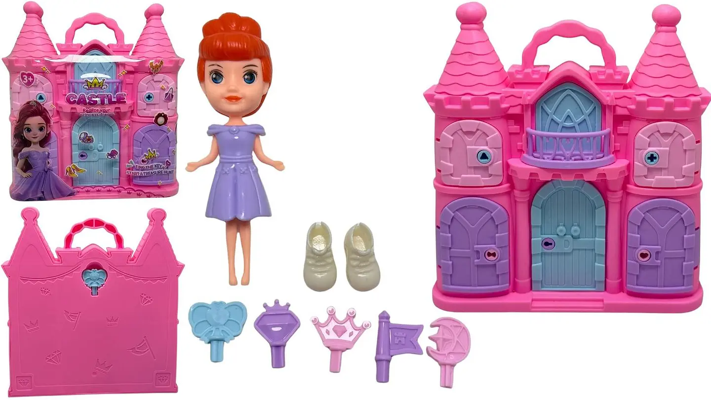 Mini castillo X1und Con llaves didáctico Muñecas Accesorios 1