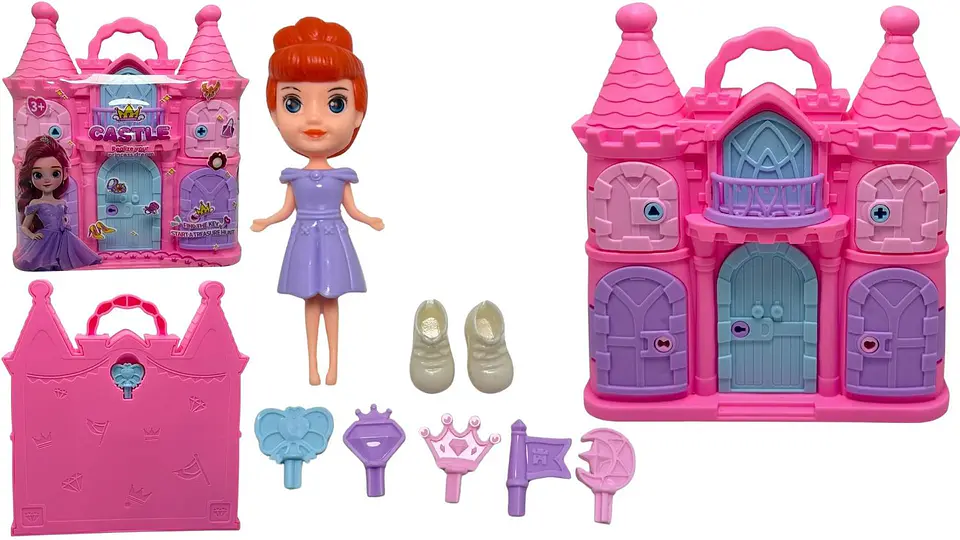 Mini castillo X1und Con llaves didáctico Muñecas Accesorios 1