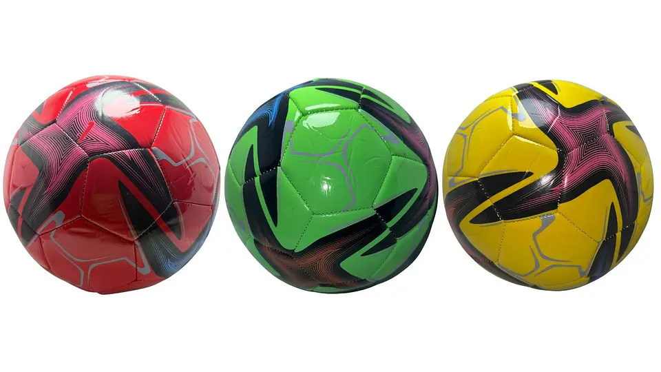 Balón de futbol 5 Colores vibrantes entrenos juguete niños 2