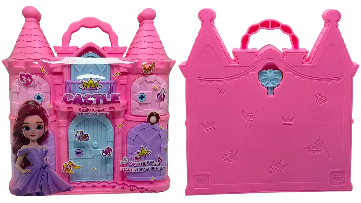 Mini castillo X1und Con llaves didáctico Muñecas Accesorios 5