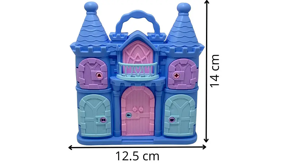 Mini castillo X1und Con llaves didáctico Muñecas Accesorios 6