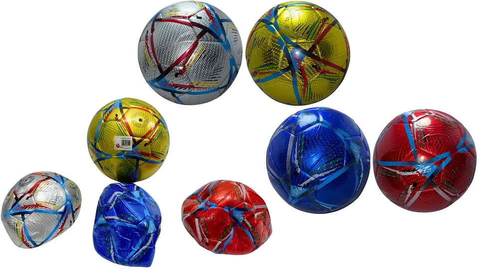 Balón De Futbol # 5 Metalizado Colores Entrenamiento Deporte 1