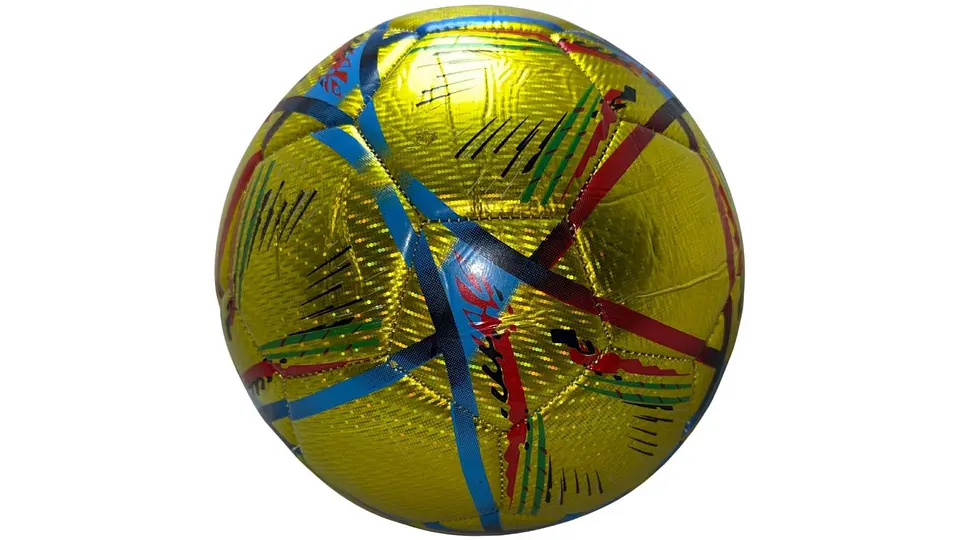 Balón De Futbol # 5 Metalizado Colores Entrenamiento Deporte 3