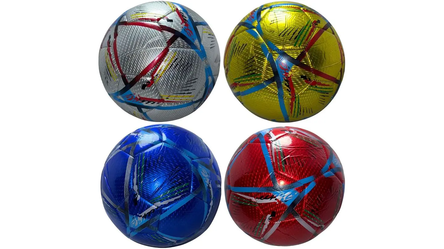 Balón De Futbol # 5 Metalizado Colores Entrenamiento Deporte 5