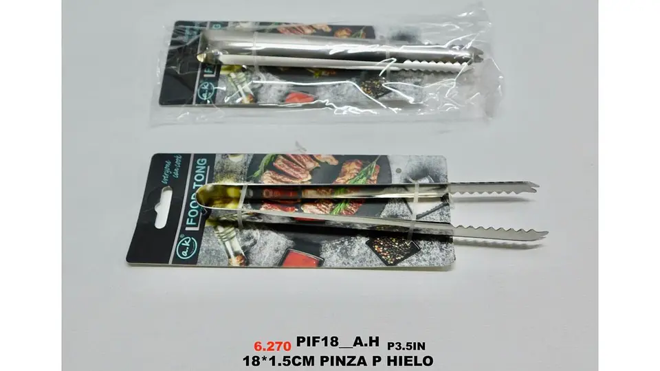 Pinzas Para Hielo Acero Inoxidable Whisky Cocina Profesional 6