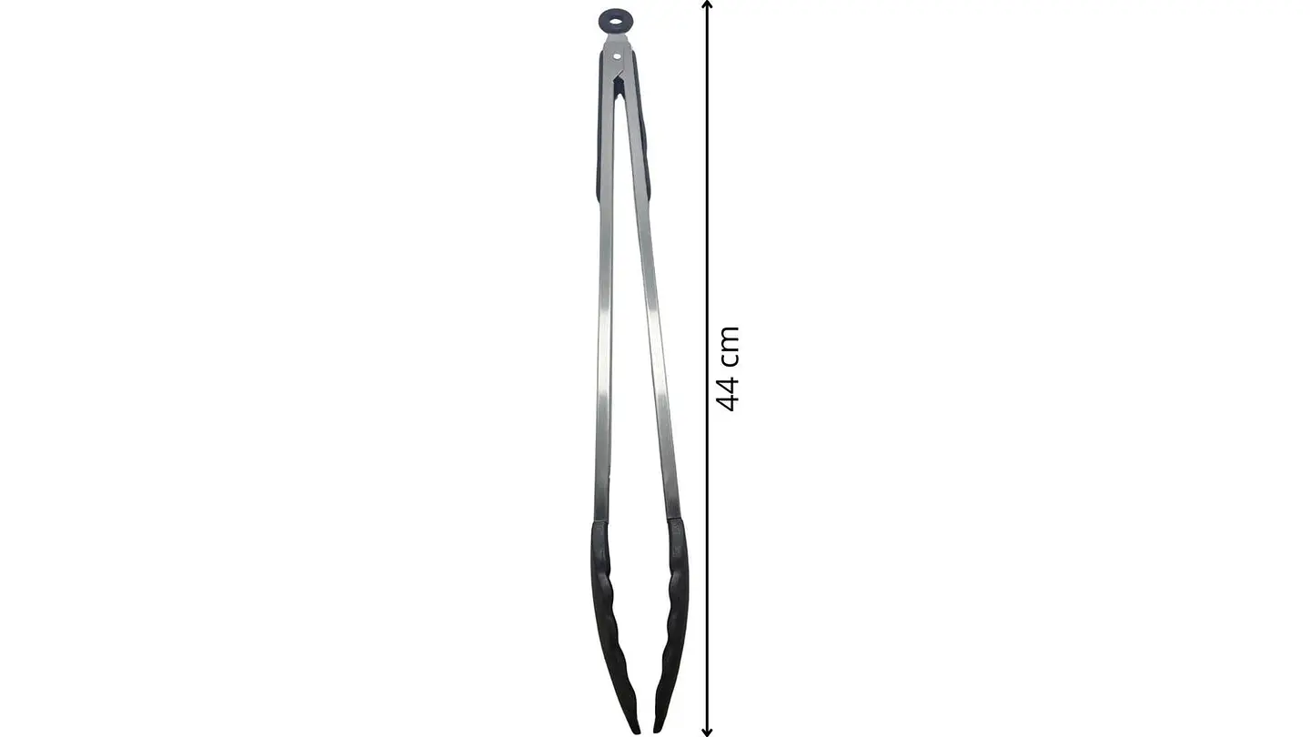 Pinza  En Acero Inoxidable Coctel Para Asados punta silicona 5