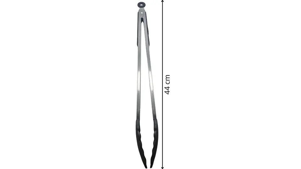 Pinza  En Acero Inoxidable Coctel Para Asados punta silicona 5