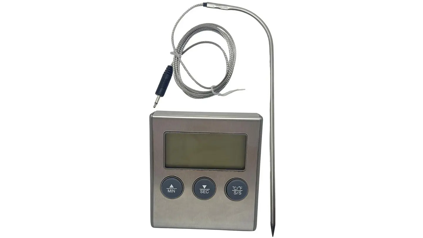 Termómetro e Hidrómetro Digital  de cocina Horno Cocina Acero Inoxidable Sonda 4