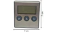Termómetro e Hidrómetro Digital  de cocina Horno Cocina Acero Inoxidable Sonda - Miniatura 6