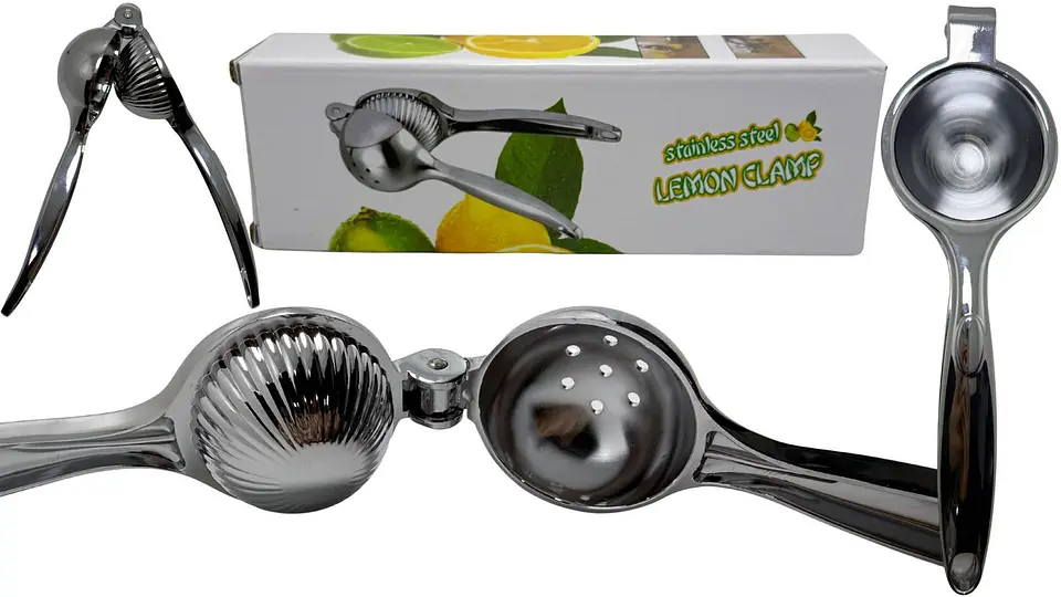 Exprimidor De Limón Lima Metálica Prensa Utensilios De Cocina 3