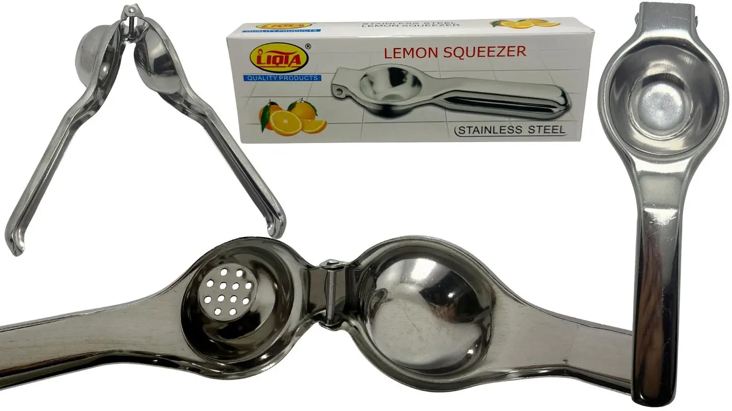 Exprimidor Manual De Limón Prensa Utensilios Cocina Metálico 4