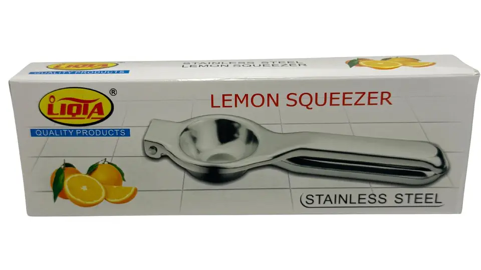 Exprimidor Manual De Limón Prensa Utensilios Cocina Metálico 7