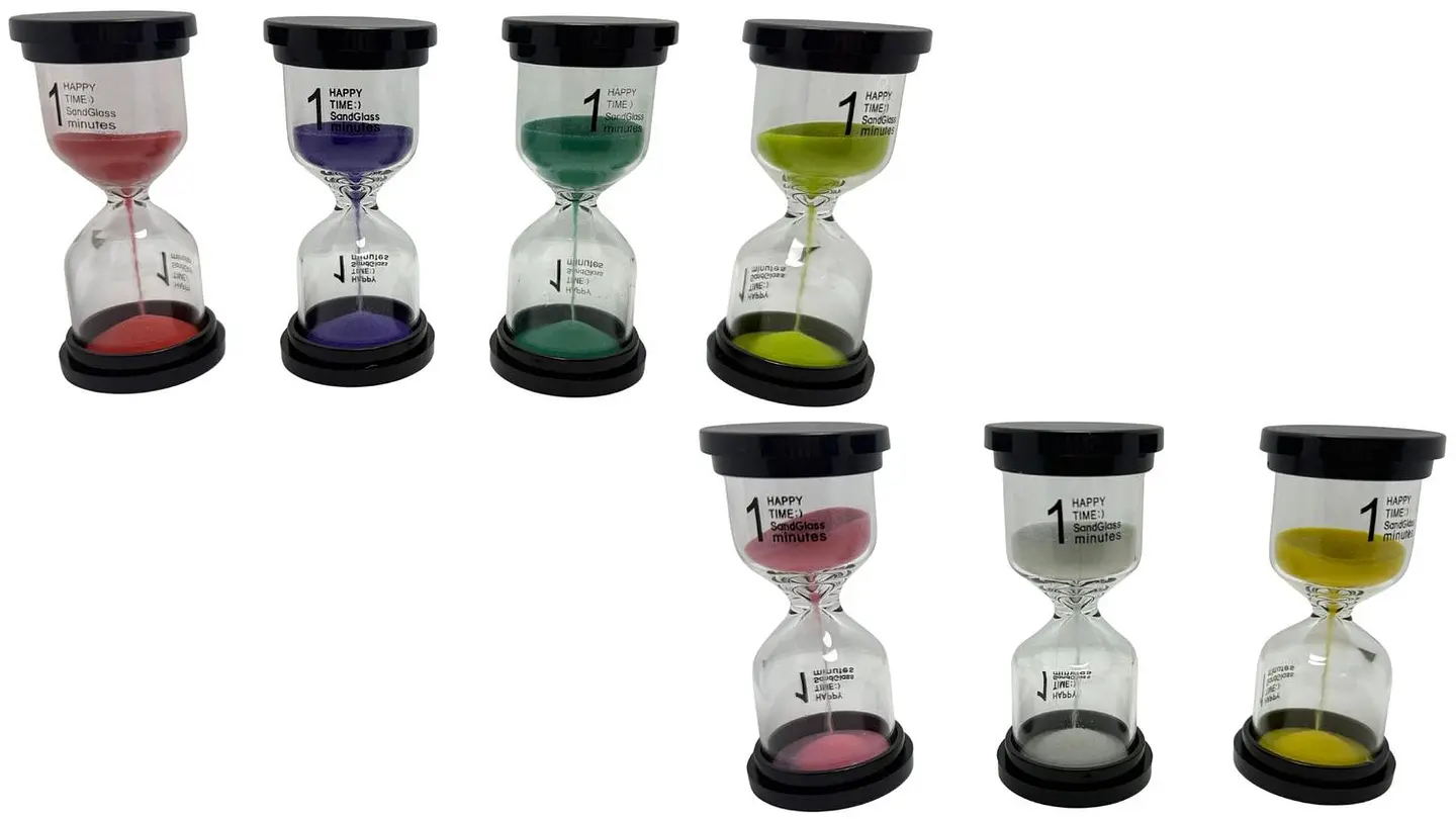 Reloj Arena 1 Minuto Tiempo Real Temporizador Decoración Vidrio 2