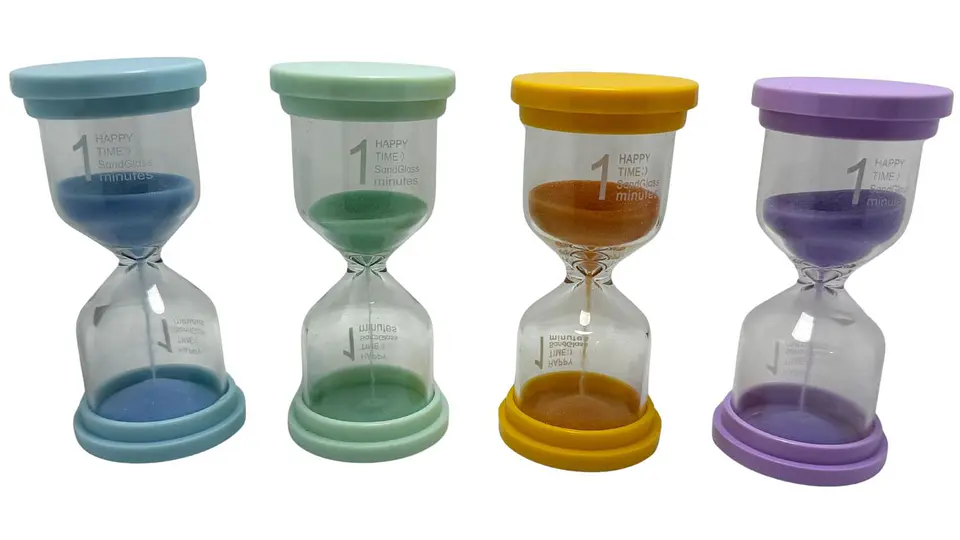 Reloj Arena 1 Minuto Tiempo Real Temporizador Decoración Vidrio 3