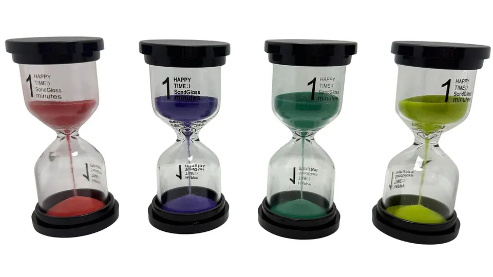 Reloj Arena 1 Minuto Tiempo Real Temporizador Decoración Vidrio 5