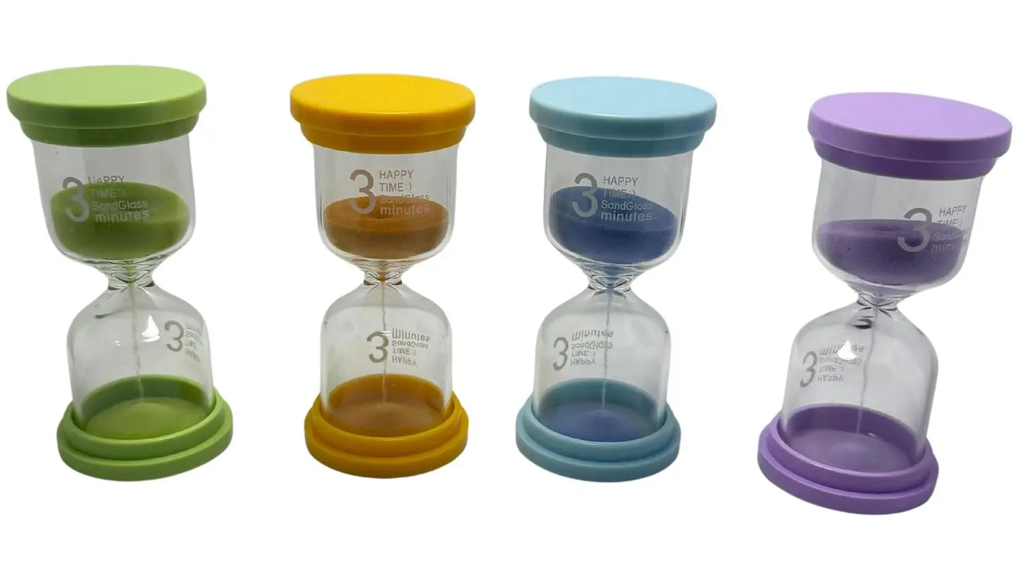 Reloj Arena 3 Minutos Tiempo Real Temporizador Decoración Vidrio 4