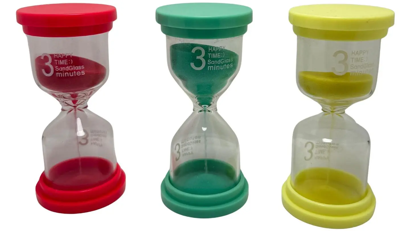 Reloj Arena 3 Minutos Tiempo Real Temporizador Decoración Vidrio 5