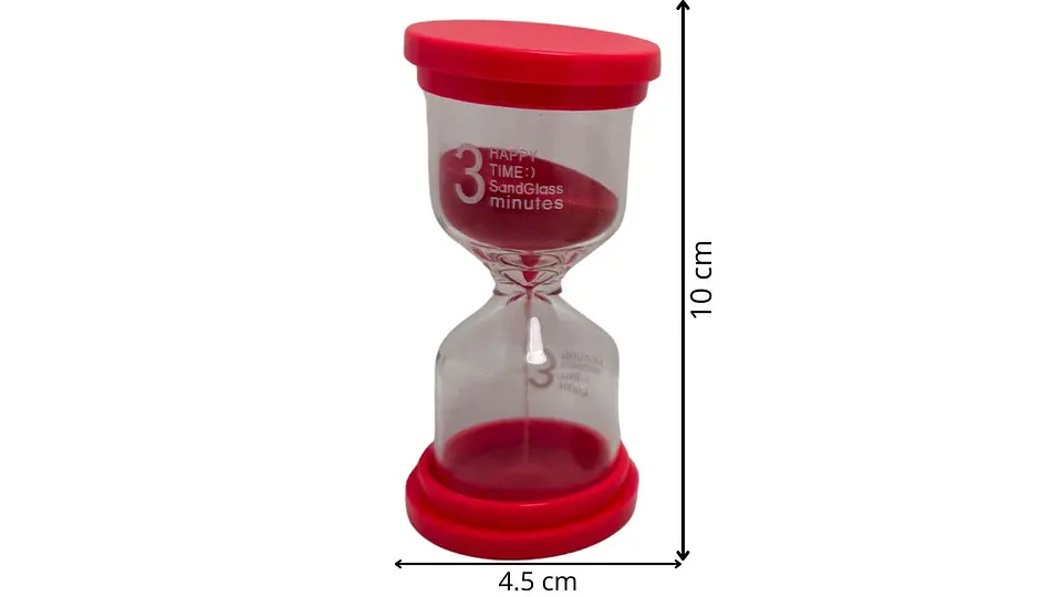 Reloj Arena 3 Minutos Tiempo Real Temporizador Decoración Vidrio 6